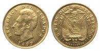Ecuador 10 Sucres 1899, Birmingham, 8,13g Republik, seit 1830,