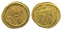 Byzanz, AV Solidus CONOB =Konstantinopel, Justinian I., 527-565,