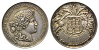 Hamburg, Silbermed. o.J. (Grav.1881) v. Lorenz, Preismedaille des Gratenbauvereins von Hamburg-Altona und Umgebung,