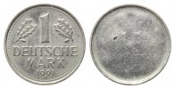 Bundesrepublik Deutschland, 1 DM 1991. Rs.Incuse Prägung, Fehlprägung,