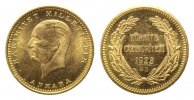 Türkei, 100 Kurush 1923/33 =1956. 7,21g Republik, seit 1923,