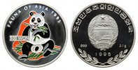 Korea, 500 Won 1995, Fauna of Asia, Panda farbig,