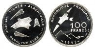 Frankreich, 100 Francs, Paralympische Spiele Tignes-Albertville,