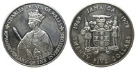 Jamaika, 25 Dollars, Charles Prince of Wales, 10. Jahrestag der Einsetzung,