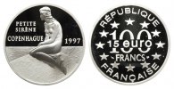 Frankreich, 100 Francs, Kleine Meerjungfrau Kopenhagen,