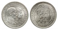 Dänemark, 2 Kronen, Silberhochzeit,