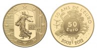 Frankreich, 50 Euro 10 Jahre Euro,
