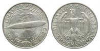 Weimarer Republik, 3 Mark 1930 D, Zeppelin,