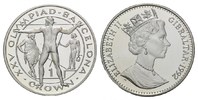 Gibraltar, 1 Crown Olympische Spiele in Barcelona 1992 - Antike Sportarten,