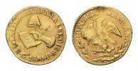 Mexiko, 1/2 Escudo 1835 Ga-FS, Guadalajara, Republik, seit 1821,