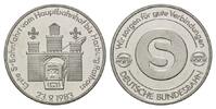 Deutschland, Neusilber-Medaille Gedenkprägung auf die 1. S-Bahnfahrt von HH-Hauptbahnhof nach Harburg Rathaus,