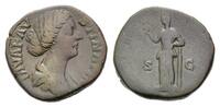 Röm. Reich, AE Sesterz, Faustina II., Gemahlin des Marcus Aurelius, +175,