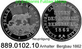 Deutschland Anhalt Taler 1862 PP AKS 17 Nachpr&auml;gung . 889.0102.10  25,00 EUR 