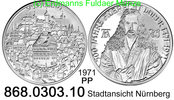 Deutschland N&uuml;rnberg Medaille 1971 PP Stadtansicht N&uuml;rnberg - D&uuml;rer . 86... 85,00 EUR 