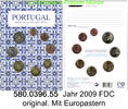 Portugal 3,88 Euro 2009 FDC Kursm&uuml;nzensatz 2009  m. Eurostern Blister 58... 45,00 EUR 