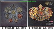 Gro&szlig;britannien Great Britain  5,88 Pounds 2008 unc Kursm&uuml;nzensatz . 360.... 26,00 EUR 