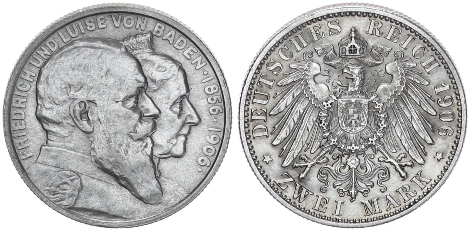 Deutsches Kaiserreich Baden Mark Reichsmark Gro Herzog