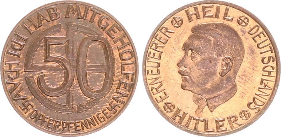 Reich Opferpfennig Kupfer Erneuerer Deutschlands Prfr St Ch Gem