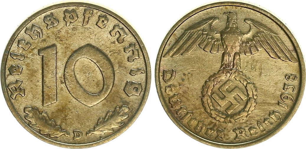 Deutschland Drittes Reich 10 Pfennig Variante Drittes Reich 10