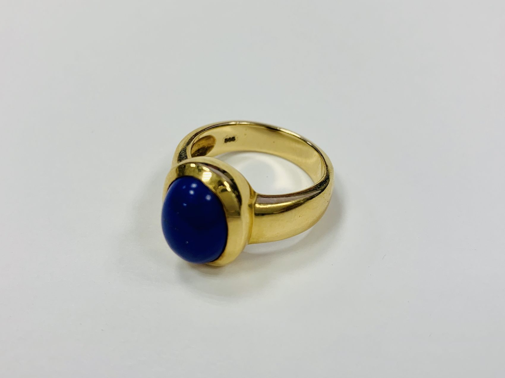 Ring Gold Mit Blauen Stein G Ringgr E Ma Shops