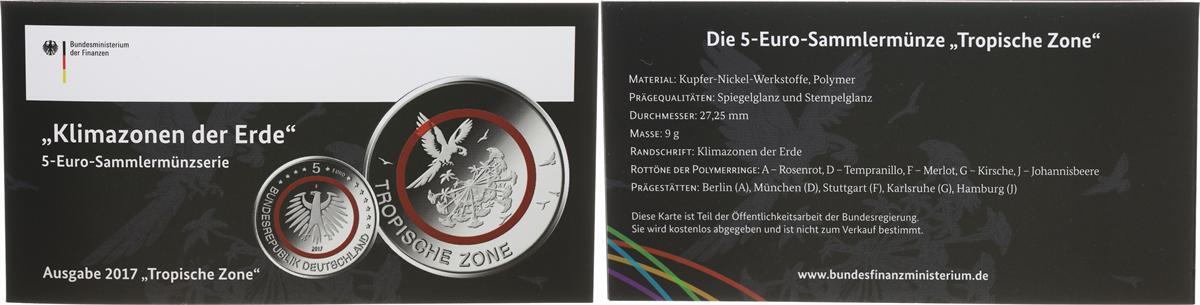 Deutschland Brd Klimazonen Der Erde X Satz Rot Euro