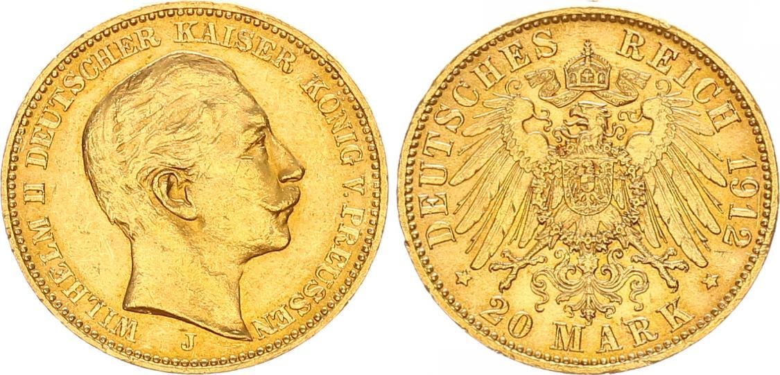 Preussen Deutsches Kaiserreich Mark Gold J Preussen Mark