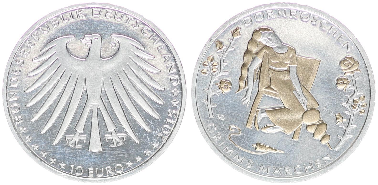 Deutschland Eurowährung 10 Euro 2015 Münzzeichen D 2015 D 10 Euro