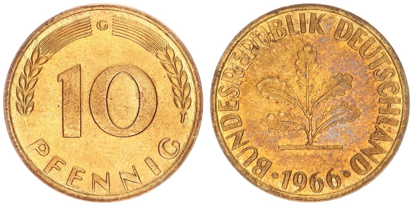 Deutschland Brd Pfennig G Ch Gem Unc Ma Shops