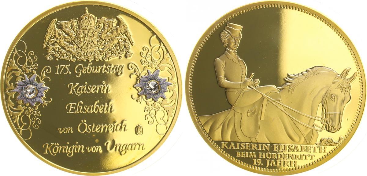 Deutschland Medaille Kaiserin von Österreich 175 Geburtstag Elisabeth