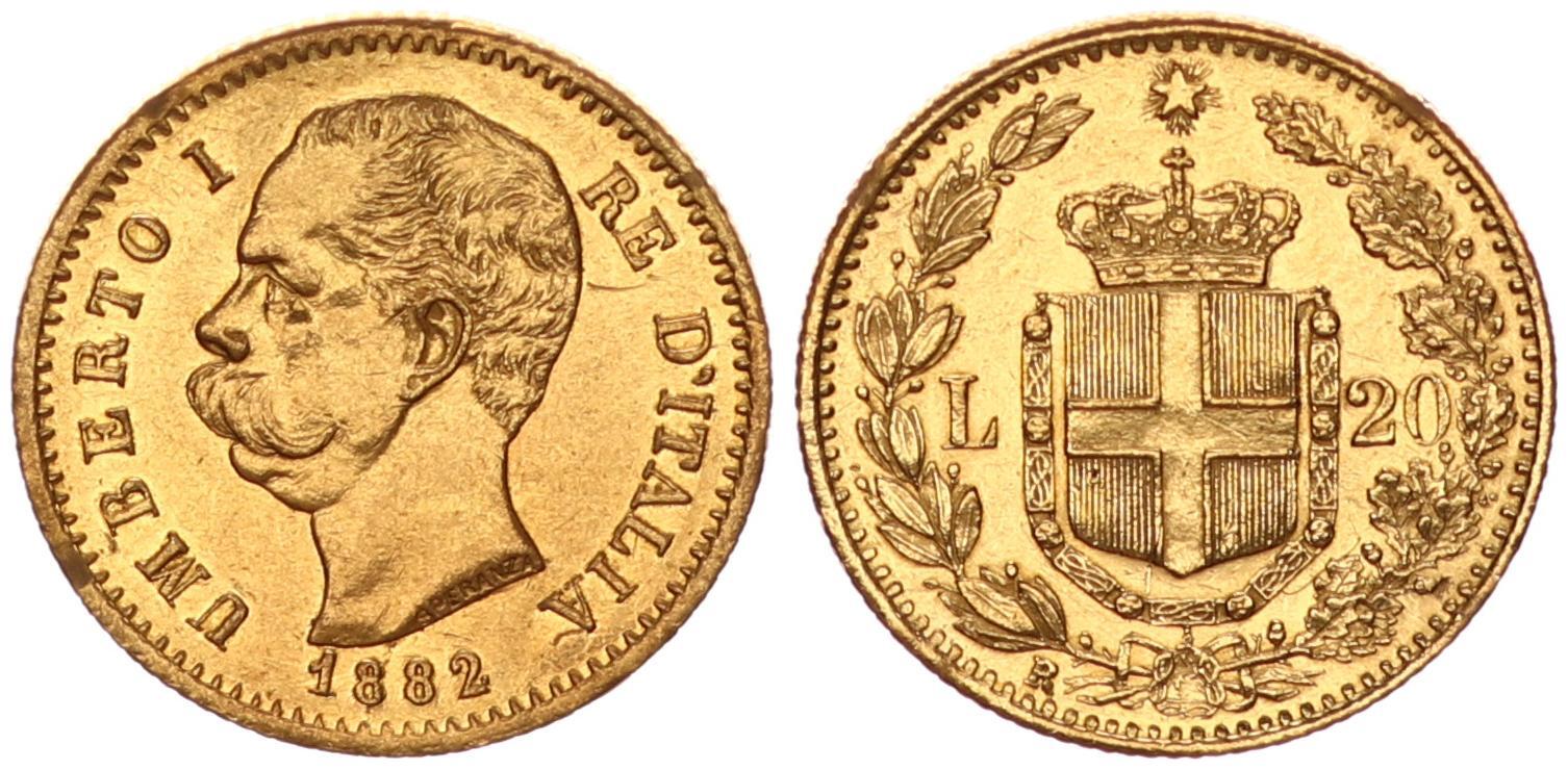 Italien Umberto I Lire Gold Au Ma Shops