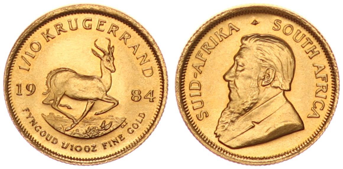 S Dafrika Gold Krugerrand Unze Gold South Africa