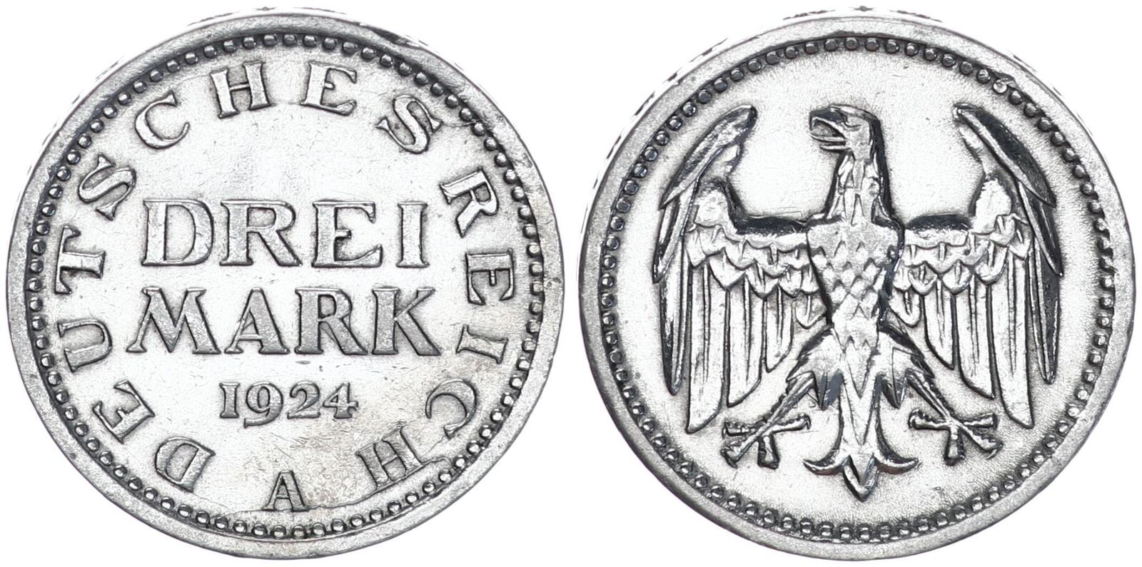 Weimarer Republik Deutschland Weimar Mark A Vf Ef Avers