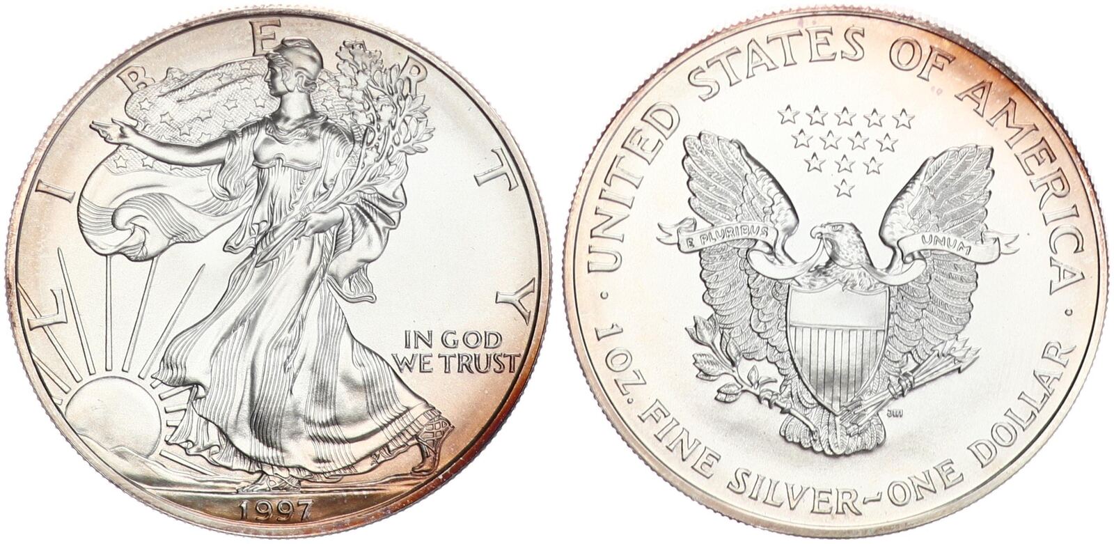 1 Dollar 1 Unze Silber 1997 USA 1 Dollar American Eagle Liberty 1