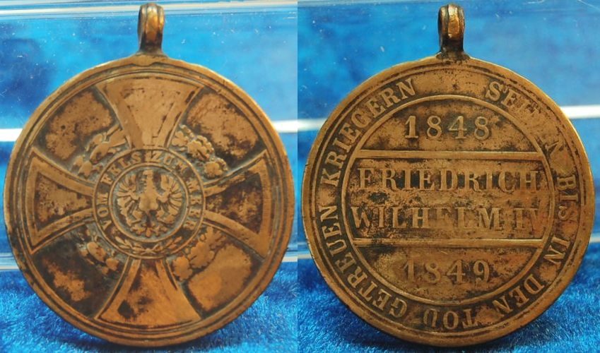 Deutschland 1848 49 Medaille Preußen Vom Fels zum Meer Wilhelm IV