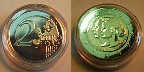 Monaco Monaco 2 Euro 2011 Gedenkmünze Hochzeit 2 Euro Monaco 2011 Hochzeit 2011 Stempelglanz, lose in Münzkapsel 