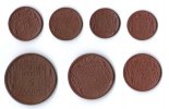 Kaiserreich / Proben ! Probensatz 10 Pfennig - 5 Mark Proben Versuch die Porzellanwährung einzuführen. Satz mit 7 Proben. 1920.