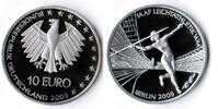 Deutschland / Eurowährung 10 Euro Leichtatletik 2009 ADFGFJ komple 10 Euro Leichtatletik 2009 Münzzeichen ADFGJ komplett Polierte Platte
