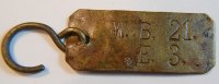 Kolonien: Deutsch-Ostafrika Deutsch Ostafrika Linie Koffermarke Nr. Koffermarke der Woermann- bzw. DOA Linie Nr. W.B.21.E.3.