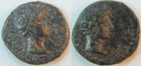 Antike / Römische Kaiser/Juba II u. Ptolemäus Denar Juba II u. Ptolemäus Denar Provinzialprägung ss sehr selten!