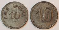 Kolonien / Samoa / China / Kiautschou 10 Pf. Schiffsgeld SMS Arcona Kolonien: 10 Pf. Schiffsgeld SMS Arcona ss-vz