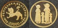 Bulgarien 20 000 Leva Bulgarien 20 000 Leva 1998, Gold 999, 1,550g, 13,92mm, PP, Zar Ivan Alexander