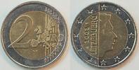 Luxemburg/ Niederlande 2 Euro Luxemburg, Rändelung Holland Luxemburg 2 Euro Kursmünze 2002 fast prägefrisch, Rändelung Niederlande!!!