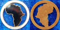 Kaiserreich/Kolonien Anstecker "Windhuk" Kaiserreich: Anstecker "Windhuk" Afrikakarte schwarz emailliert
