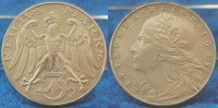 Deutschland /Weimar/ Probeprägung 3 Mark Probe 1925 ohne Münzzeichen Weimar 3 Mark 1925 Motivpr. in Silber, o. Mzz., VS und RS neues Design, vz-st