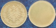 Deutschland / Kaiserreich / PROBEPRÄGUNG 50 Pfennig (nur Adlerseite) Kaiserreich Silberprobe zum 50Pf. J.8 1877 D, PP, 3,04g, Medailleur Ries