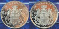 Deutschland / Kaiserreich / PROBEPRÄGUNG 5 Mark, Koppelung 2er Wappenstempel Kaiserreich Hamburg 5 Mark Zinn, Koppelung 2er Wappenstempel, bish. unbannt