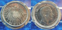 Deutschland / 3.Reich 20 Mark Materialprobe in Zinn - verprägt 20 Mark Materialprobe Wilhelm II. in Zinn- verprägt, vz-st