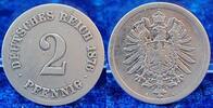 Deutschland / Kaiserreich/ Probe 2 Pfennigprobe Silber Probe Kaiserreich 2 Pf. J.2 Silber 1876 A bisher unbekannt