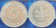 Deutschland 5 Pfennig Probe 5 Pfennig Bundesrepublik 1950 J Materialprobe in Aluminium Gewicht wie 1Pf.DDR
