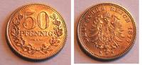 Deutschland / Kaiserreich 50 Pfennig Kaiserreich sehr seltene Probe zu J.8 50 Pfennig 1877A Silber !!!